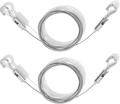 2 Cables Acero Inox 39pulg Capacidad 66lb para Marcos y Espejos