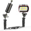 Brazo flotante fibra carbono 8'' para buceo con luz
