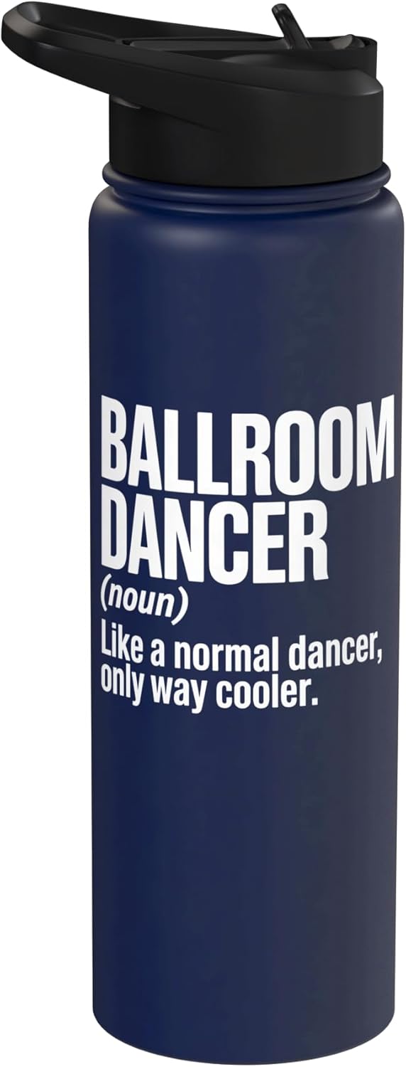 Botella de agua acero inoxidable para bailarines de salón