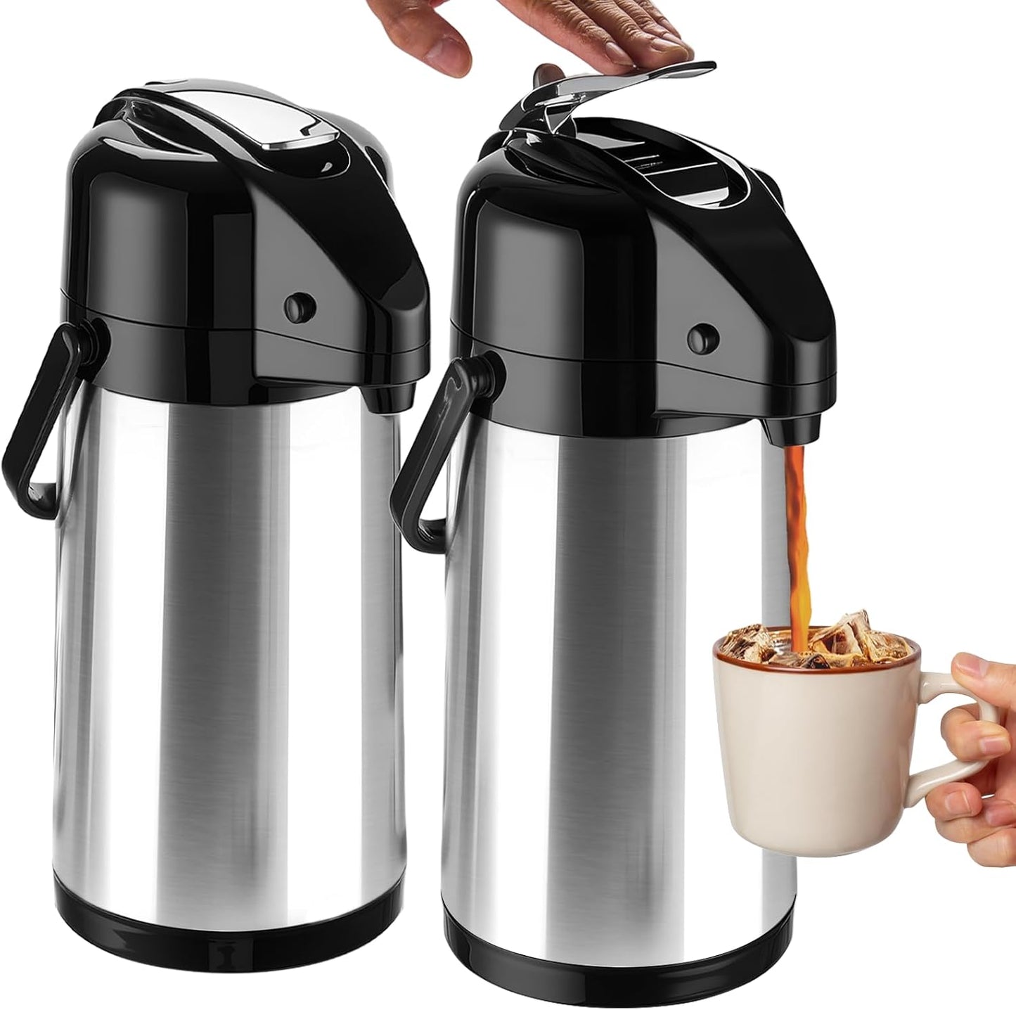 Jarra café Airpot doble bomba 84oz acero inox