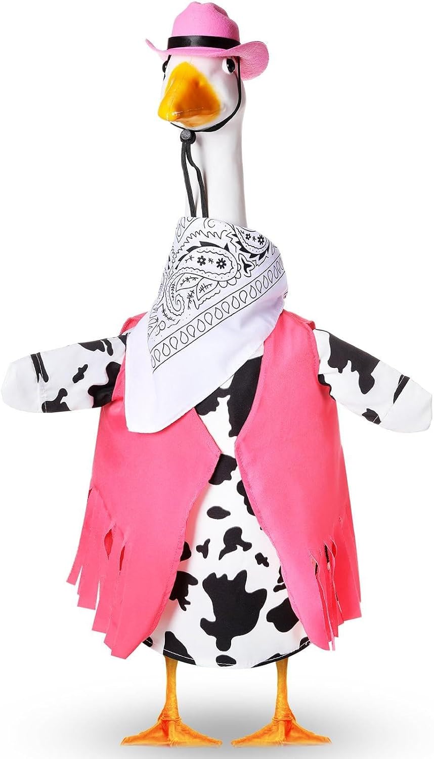 Disfraz de cisne cowboy para estatua 23pulg exterior
