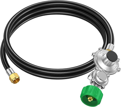 Regulador propano 2 etapas 5ft manguera salida 11pulg para RV
