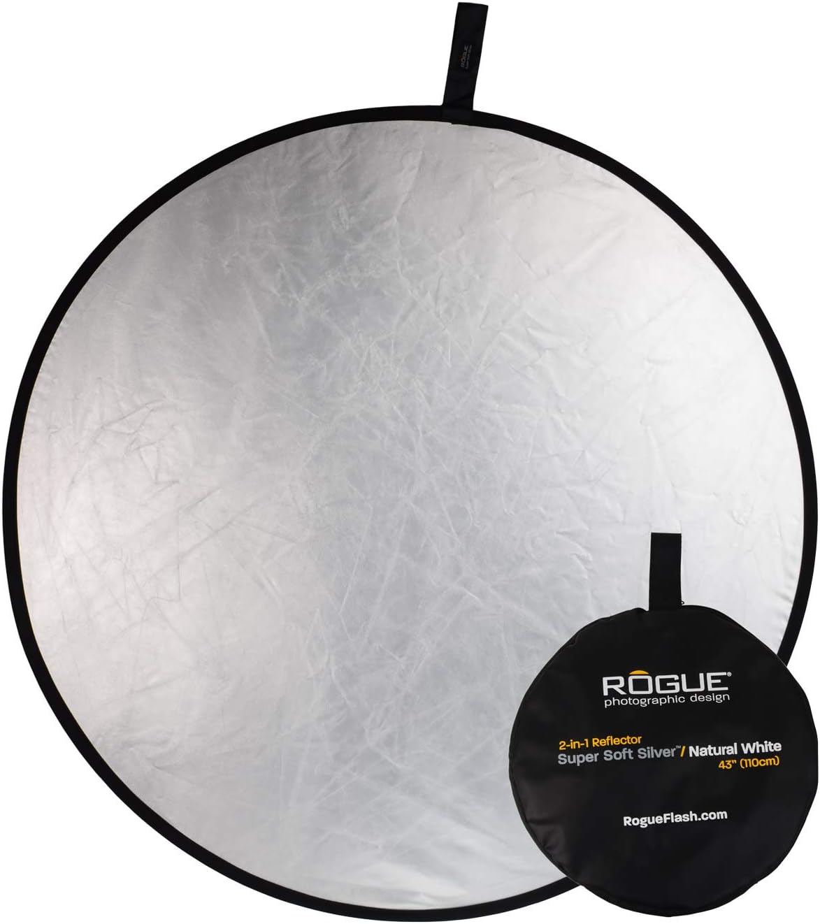Reflector plegable 2en1 color plateado 43