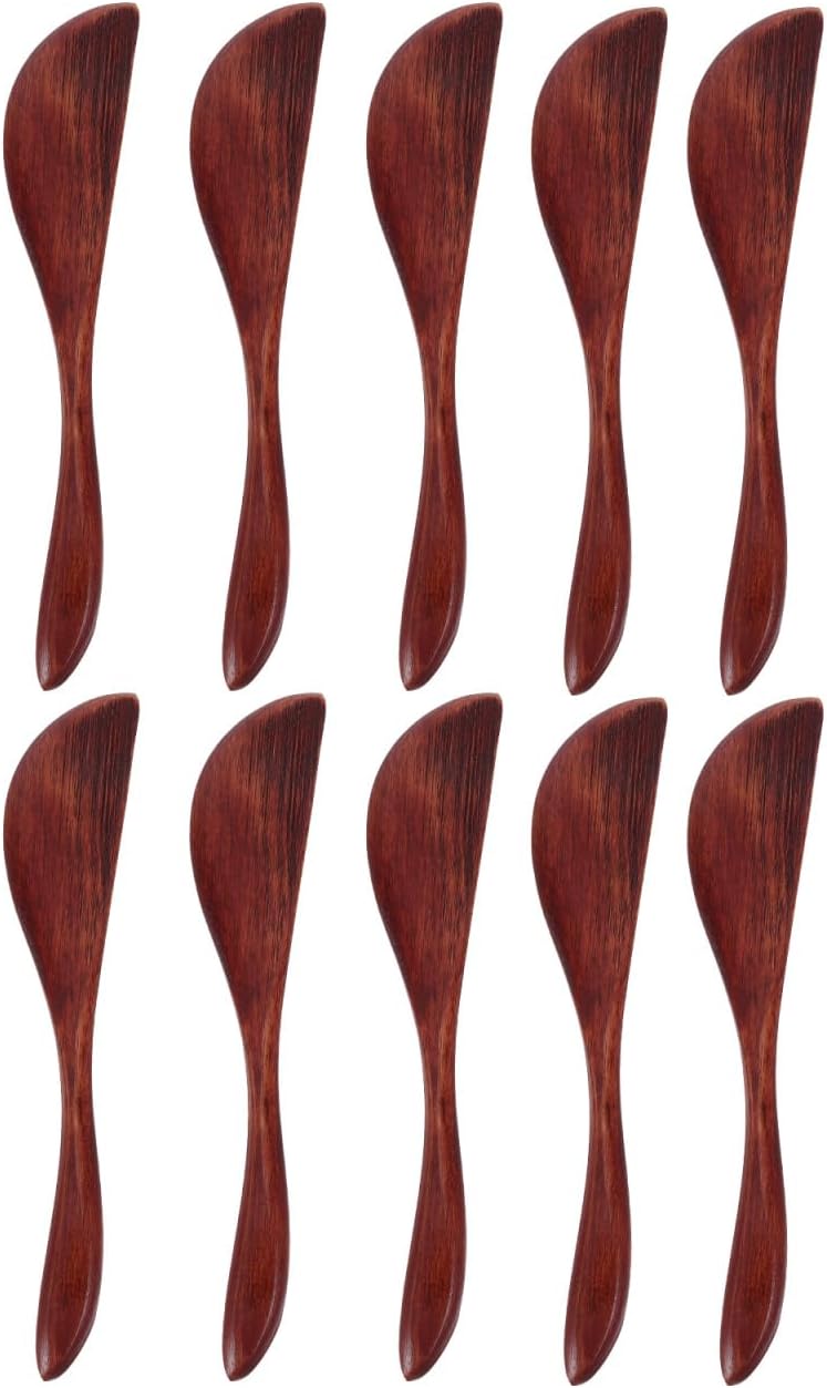 Cuchillos de mantequilla de madera Gadpiparty para queso y desayuno