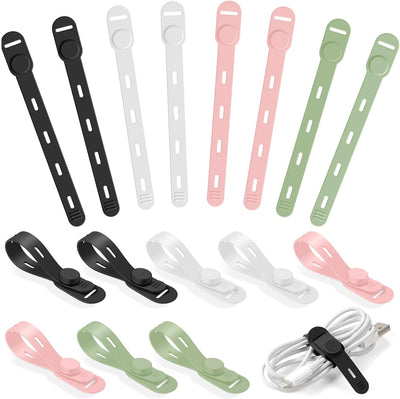 Sujetacables silicona reutilizables para USB y electrodomésticos
