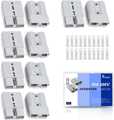 Pack 10 Conectores Batería 50A Comp SB50 600V Panel Solar