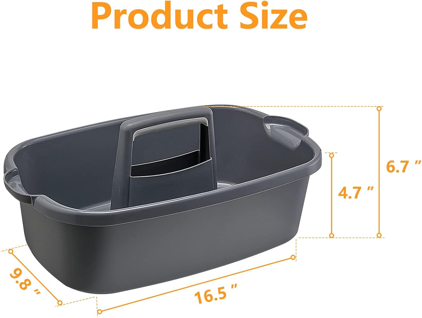 Organizador plástico multiusos con asa para ducha y baño