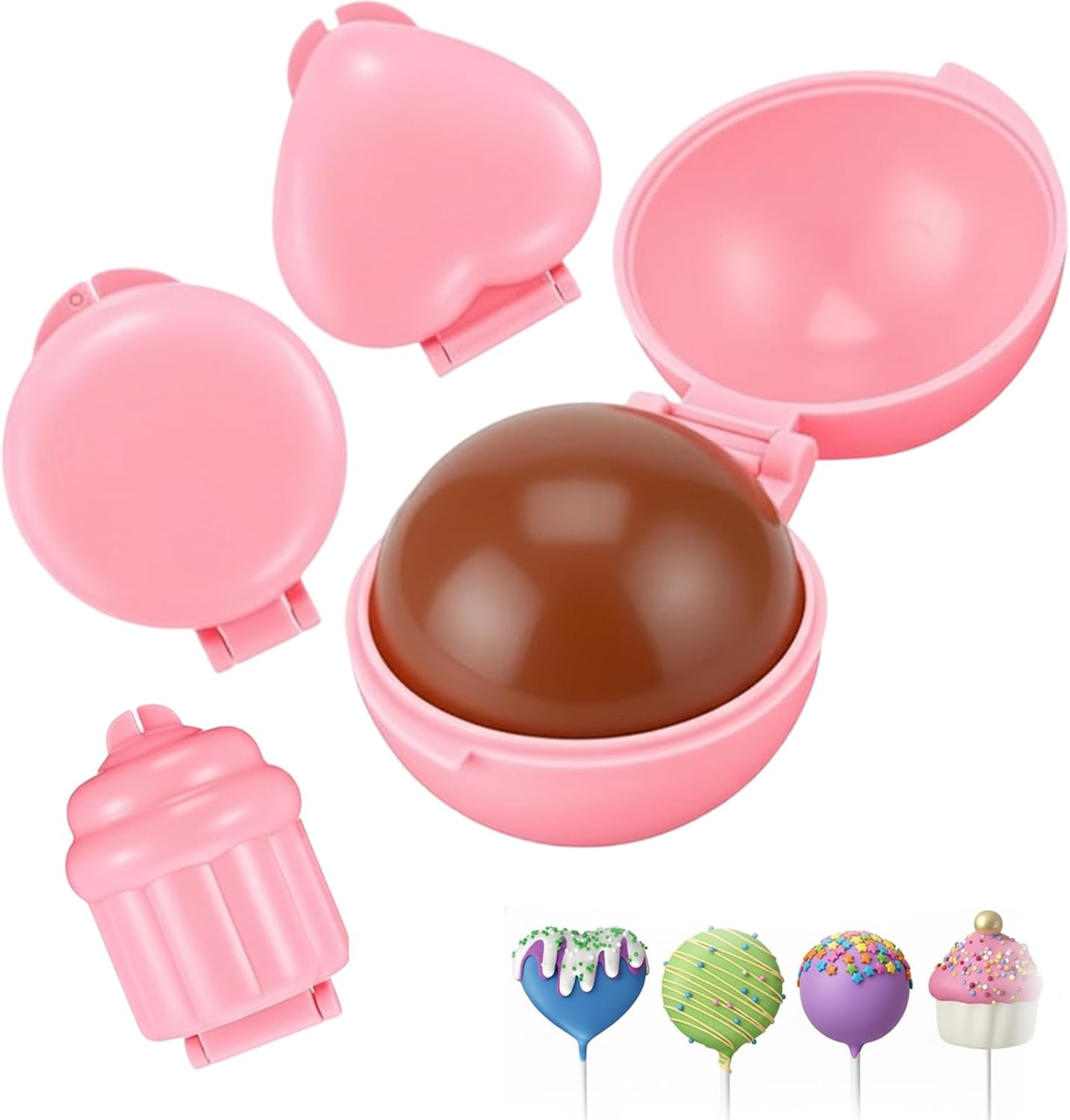 Molde tartas 4 pzas forma corazón redondo para mini pasteles