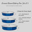 Set 3 Moldes Redondos Hornear Esmaltados Antiadherentes