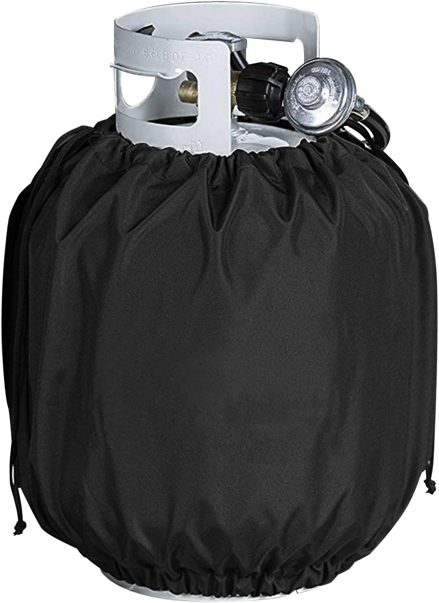 Cubierta tanque propano 20lb impermeable 14x16.5pulg negro