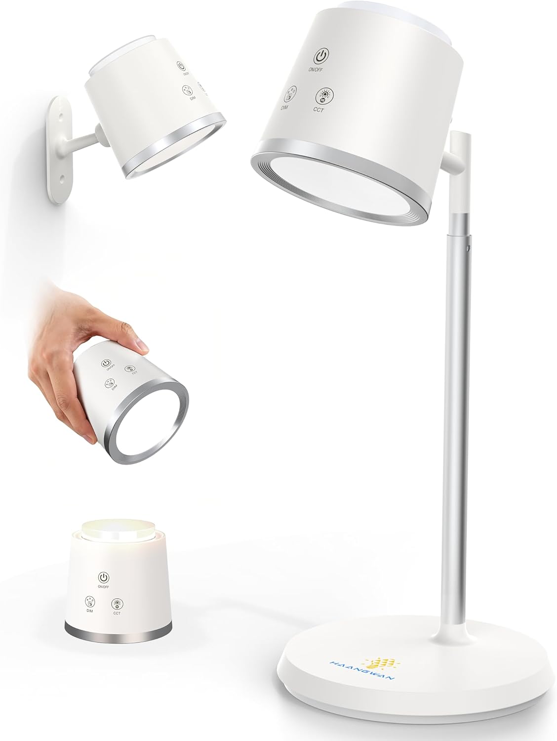 Lámpara LED escritorio modular regulable tactil 3 temperaturas