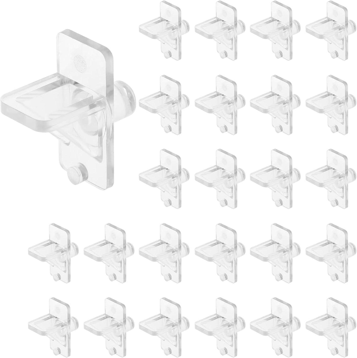 Clavijas plástico transparente soporte estantes 6lb cocina