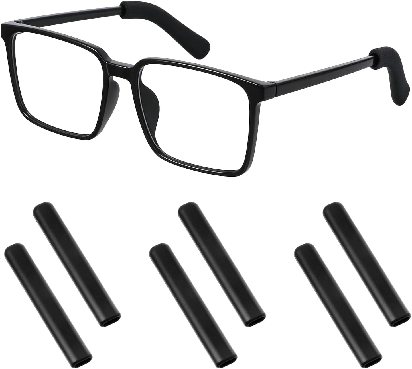 3 Pzas Almohadillas Silicona Antiderrap para Lentes Oreja