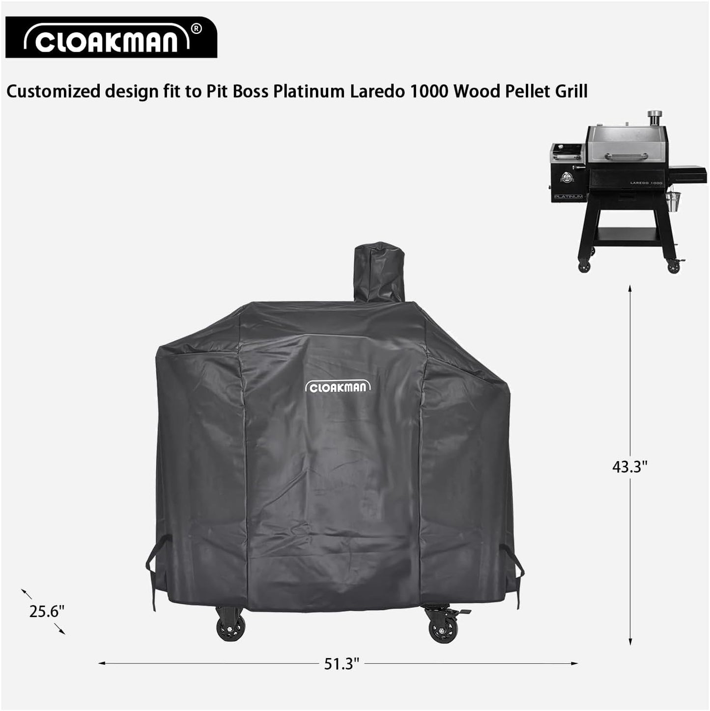 Cubierta parrilla Pit Boss Platinum Laredo 1000 pellets