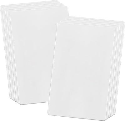 Placa pared blanco segura niños 4.68x2.93pulg termoplástico
