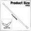 Cerradura cadena puerta acero inox 20pulg plateada