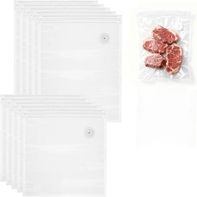 Bolsas selladoras al vacío compatibles con Chef Preserve reutilizables transparentes 5 piezas