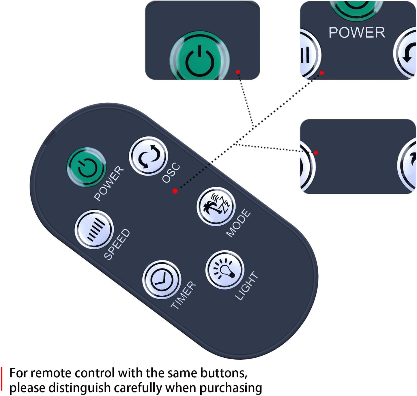 Control Remoto para Ventilador A12-TF-002 Mollie/Athena