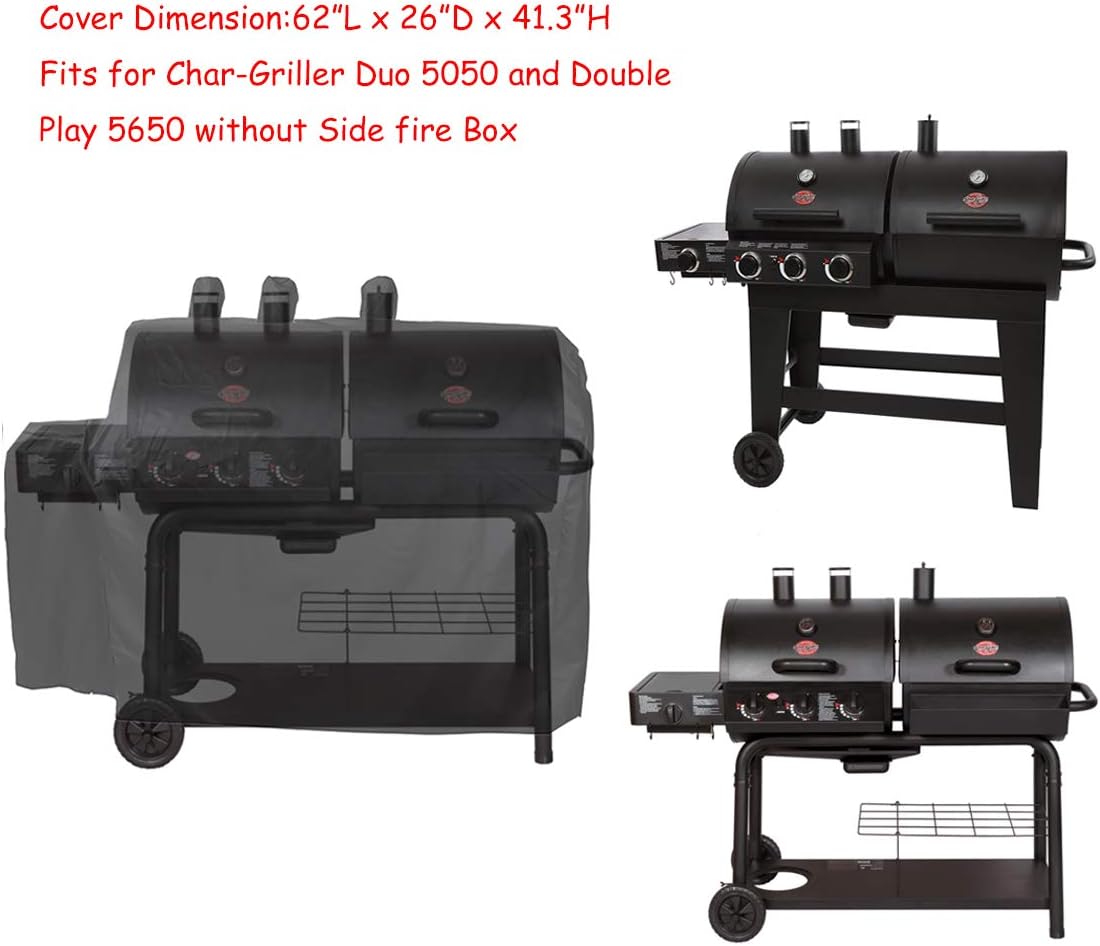 Cubierta parrilla impermeable Char-Griller Duo 5050/5650 negro