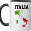 Taza cerámica Italia Italo Herencia Negro/Blanco