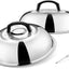 Set 2 Cúpula Fundir Queso 11.5pulg Acero Inox Mango Calor