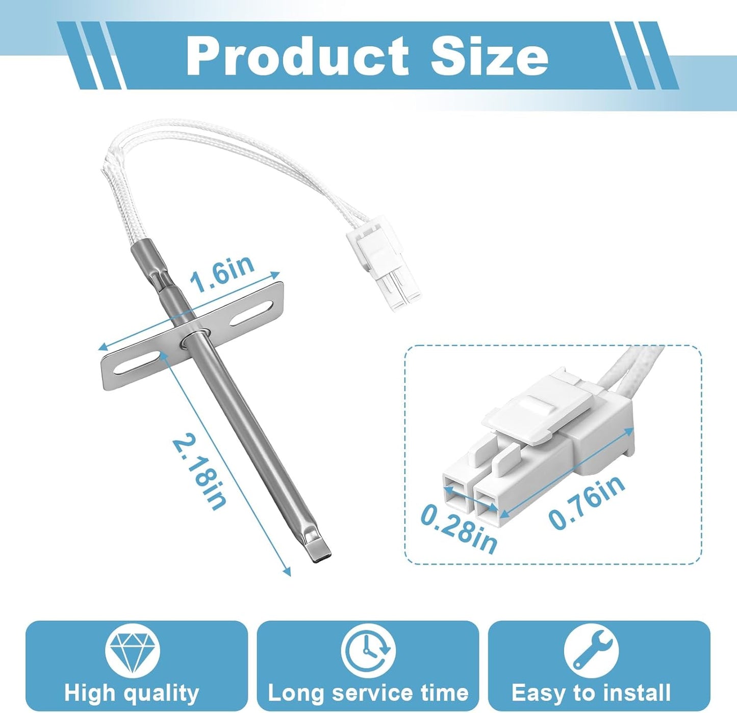 Sensor de temperatura horno gas compatible GE reemplaza WB23X5340