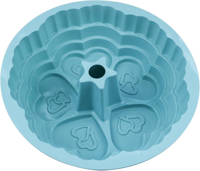 Moldes silicona antiadherente para tartas, pasteles y flan 1 azul