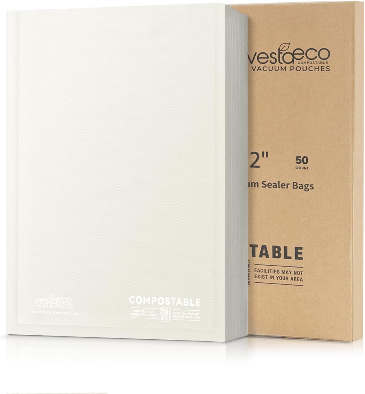 Sellador al vacío con bolsas compostables para alimentos