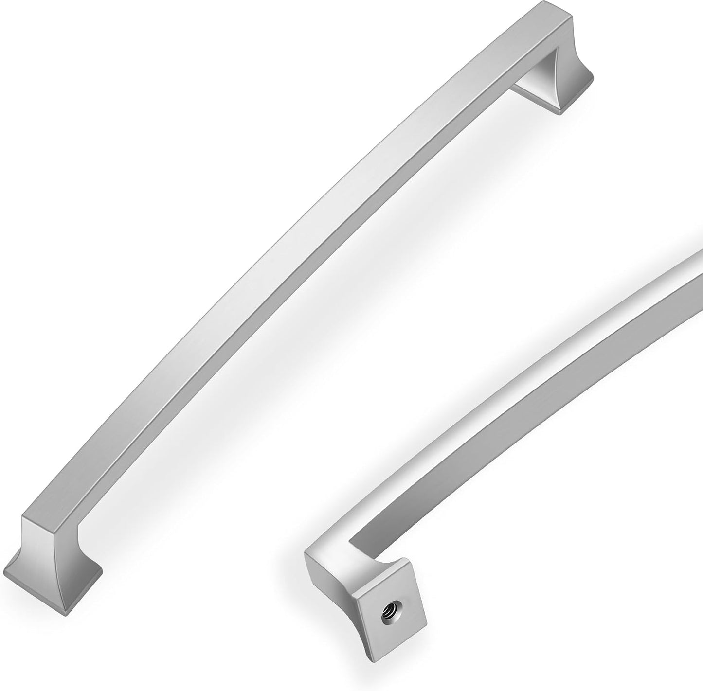 10 Tiradores Níquel Satinado 7.5pulg Cajón Cocina