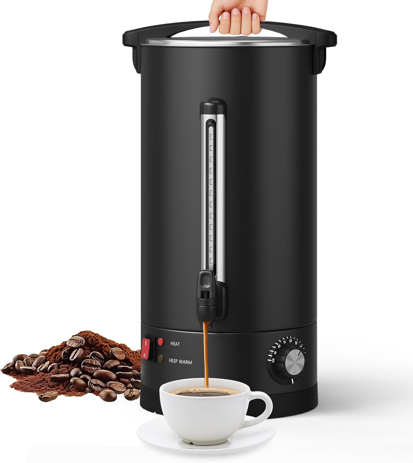 Urna café comercial 120 tazas acero inox doble pared