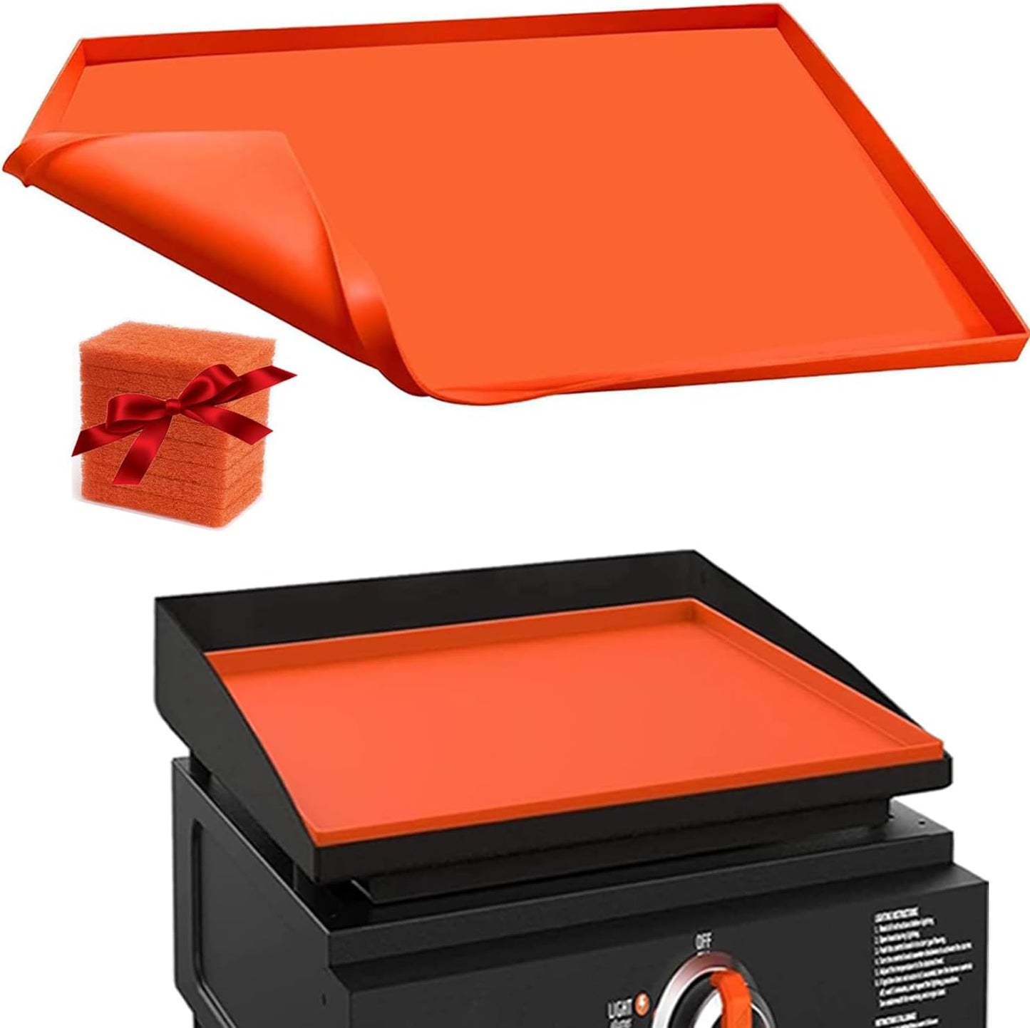 Tapete silicona parrilla Blackstone 36pulg naranja