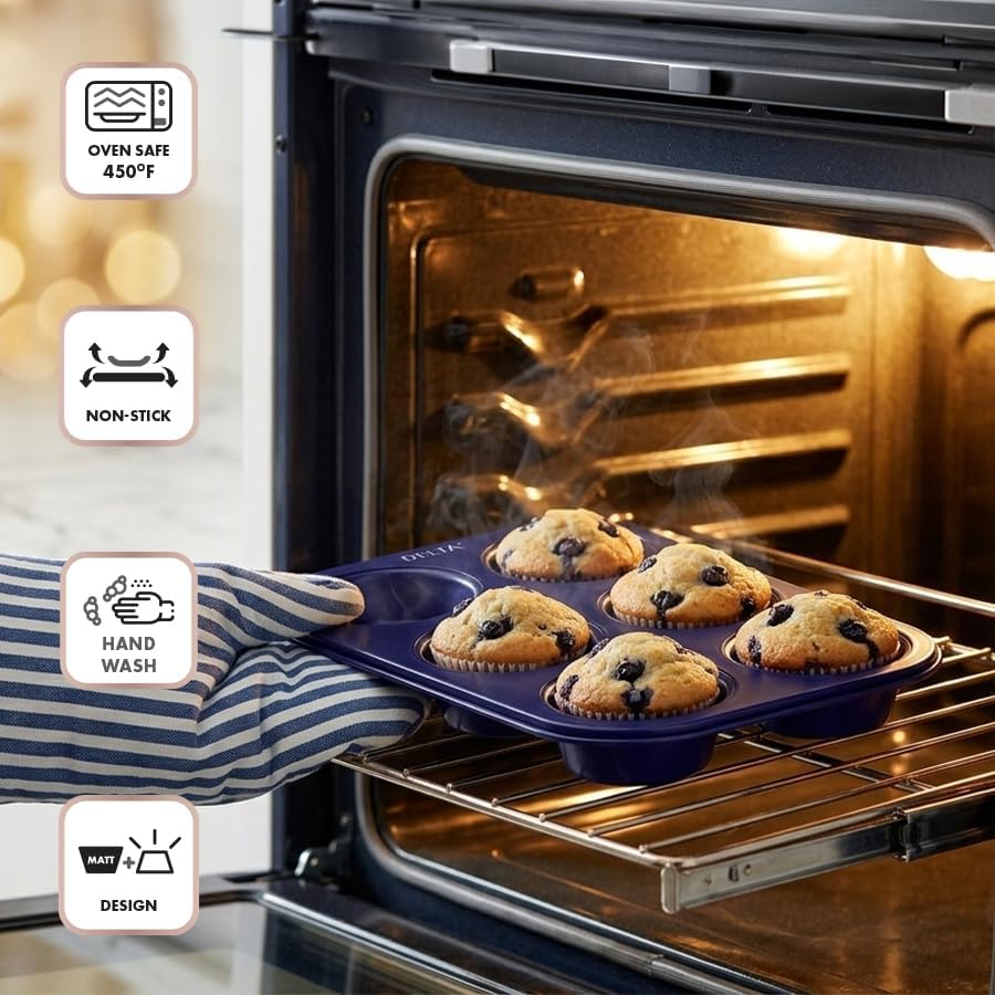 Set 8 Moldes Antiadherentes Apto Horno Incluye Bandeja Galletas