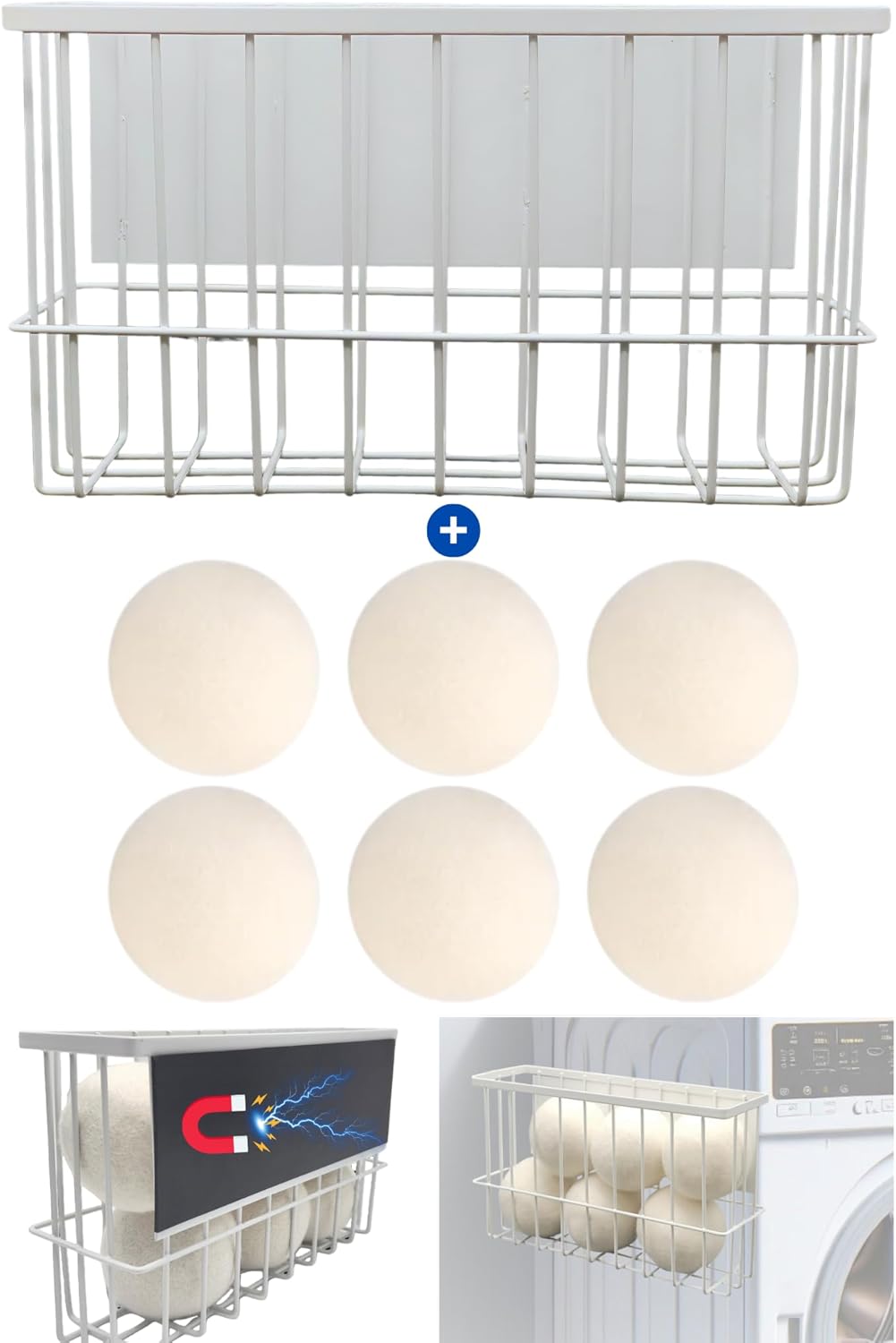 Porta bolas magnéticas secadora 6 bolas lana XL