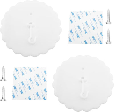 2 Ganchos red para techo litera soporte colgante nylon 7pulg blanco