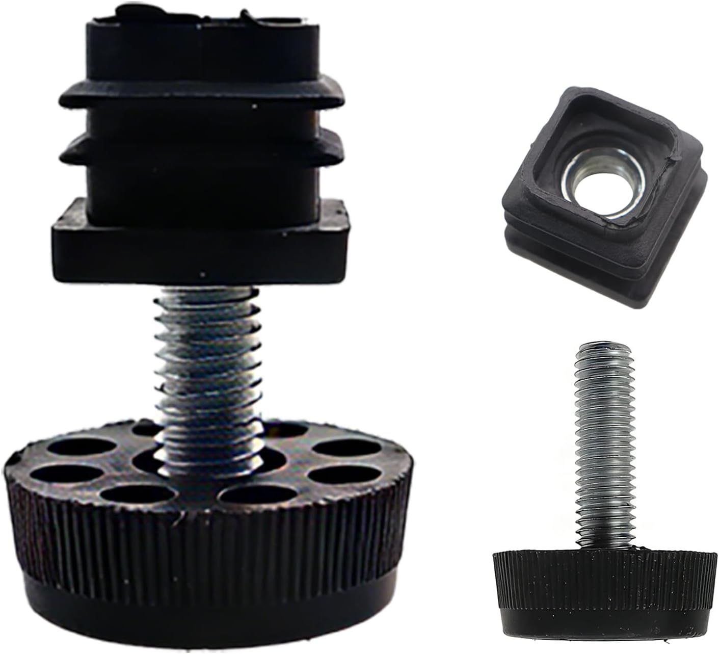 8 Pzas Patas Regulables para Muebles Antideslizante Universal