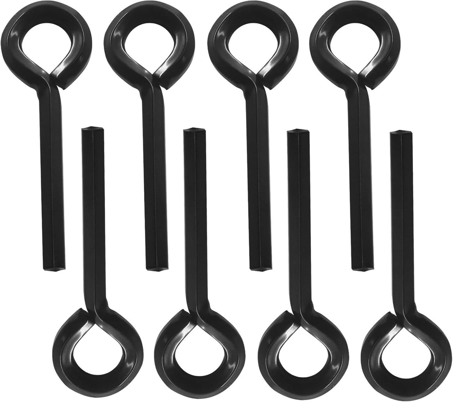 8 Llaves hex 7/32pulg metal negro para puertas de emergencia