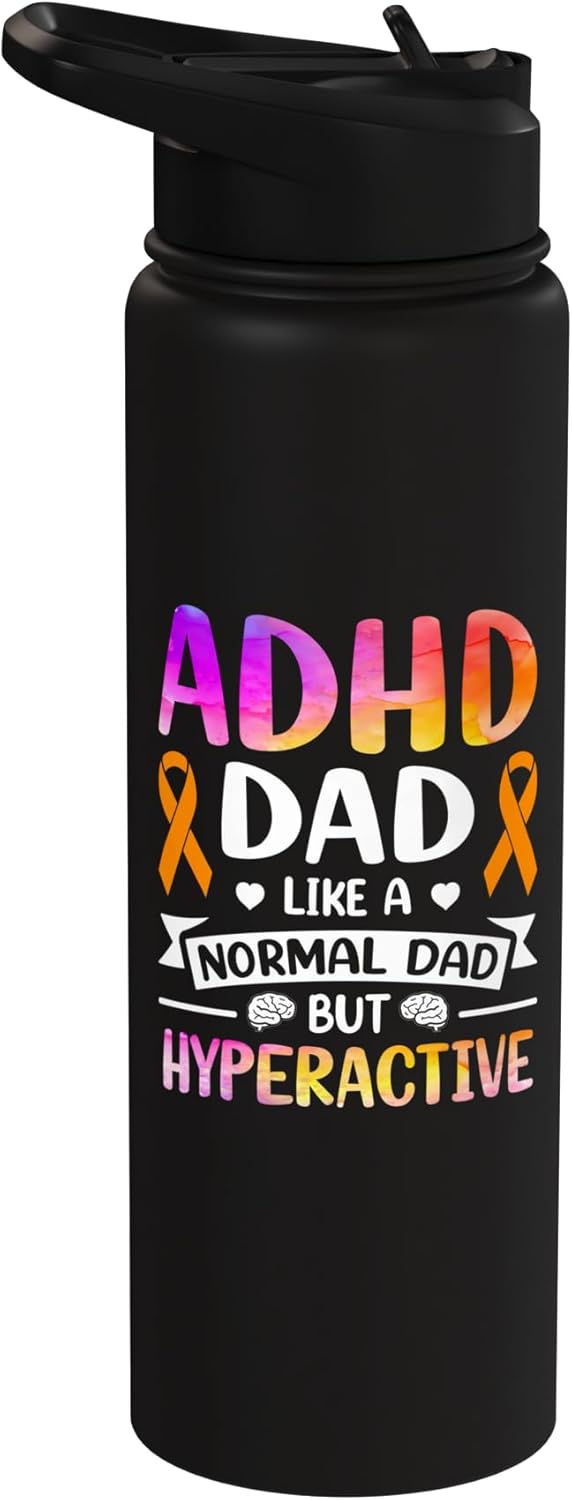 Botella de agua acero inoxidable para padres con ADHD