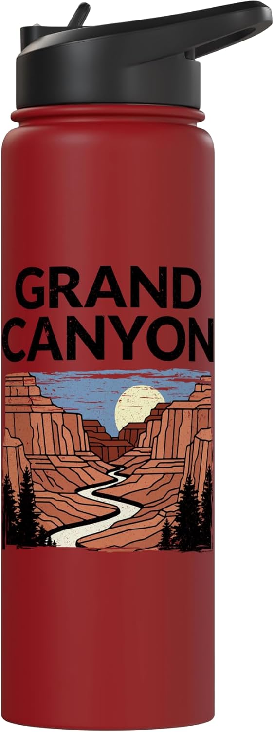 Botella de agua acero inoxidable aislada Grand Canyon