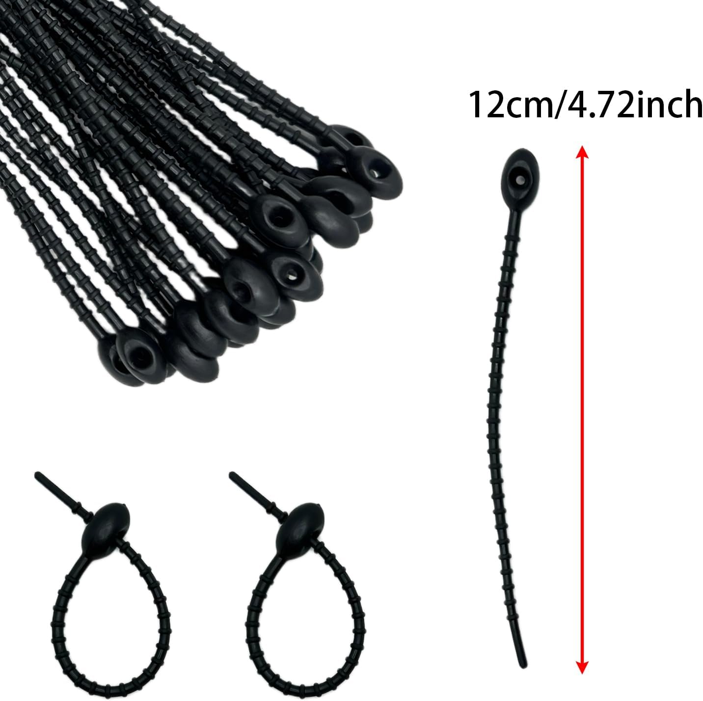 30 Bridas Silicona Reutilizables 4.7pulg Color Pastel Multiusos