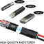 Conectores rapidos alambre doble 1/2/3 pines para luces led