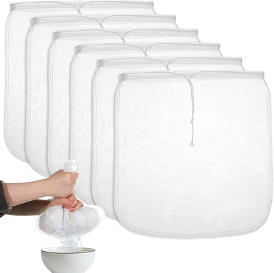 6 bolsas tela colar leche nueces filtro malla fina