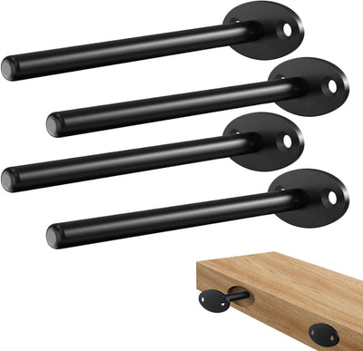 Soportes estantería flotante ocultos 6pulg 4 Pzas
