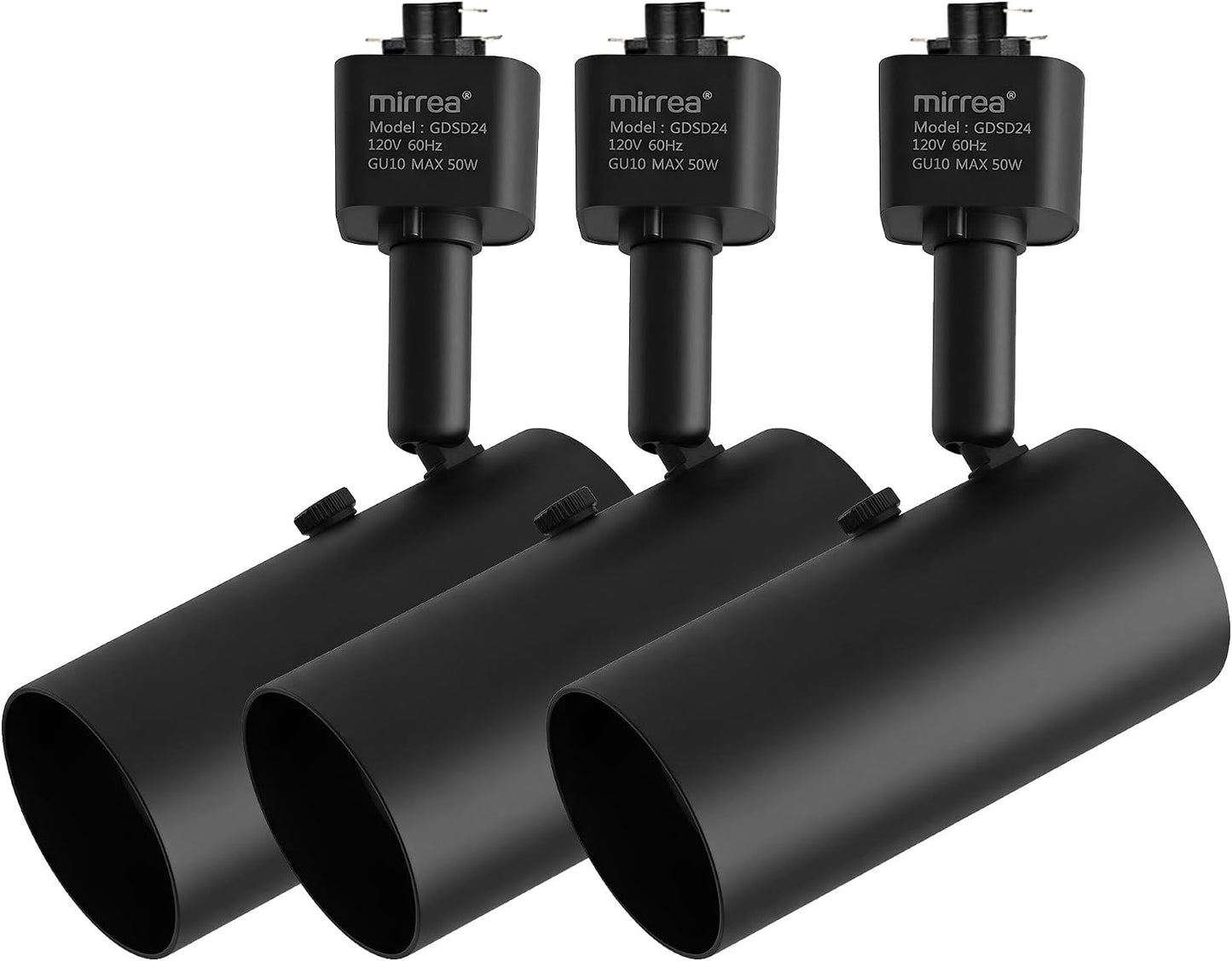 Adaptador H Type a GU10 3 Pzas Luz Ajustable Negro