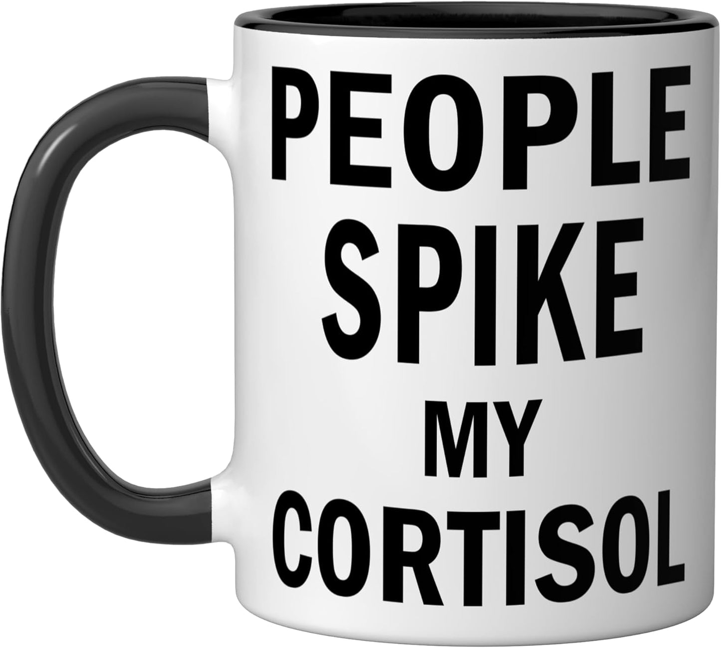 Taza Cerámica con Frase Negro/Blanco