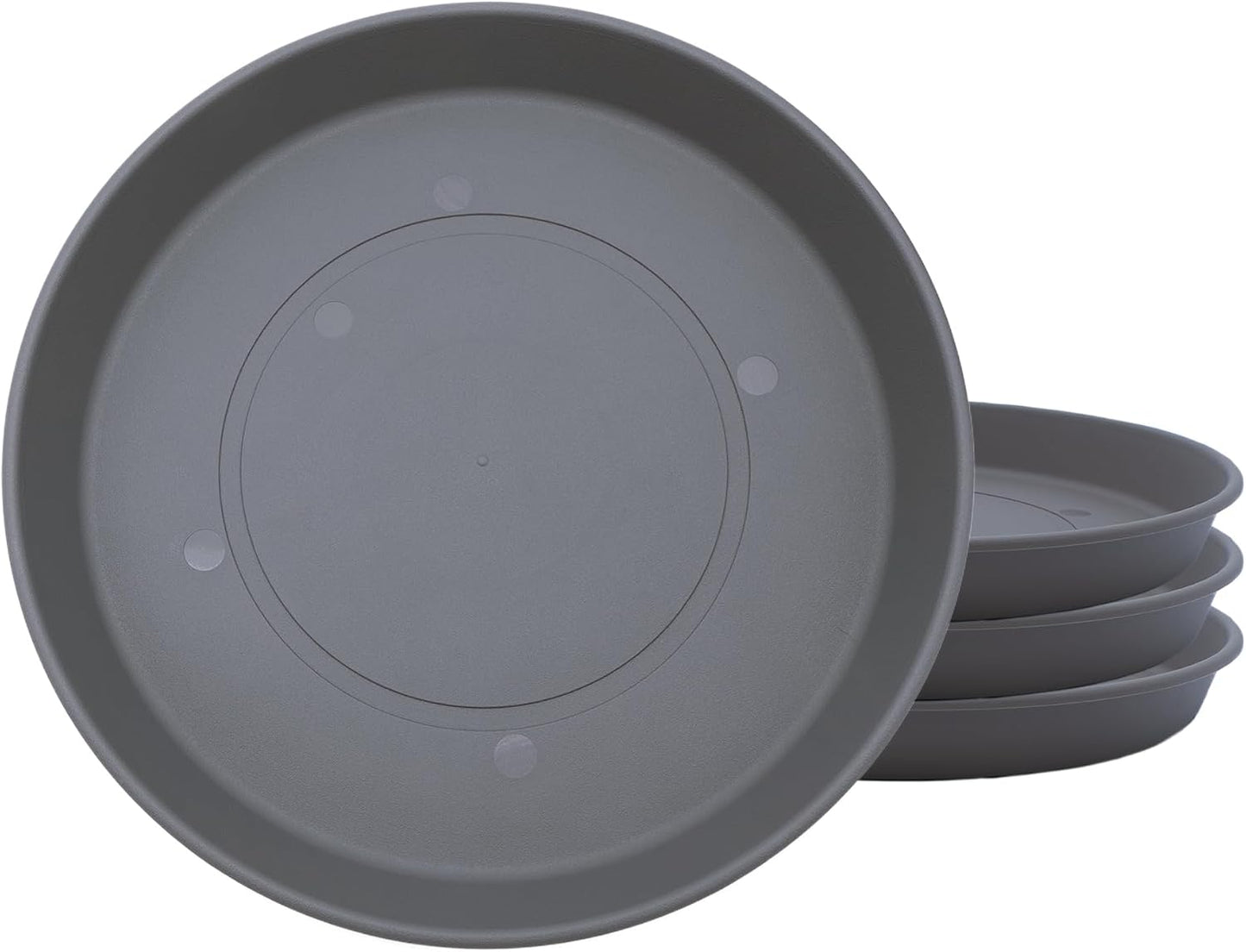 Platillos redondos plástico para macetas drenaje