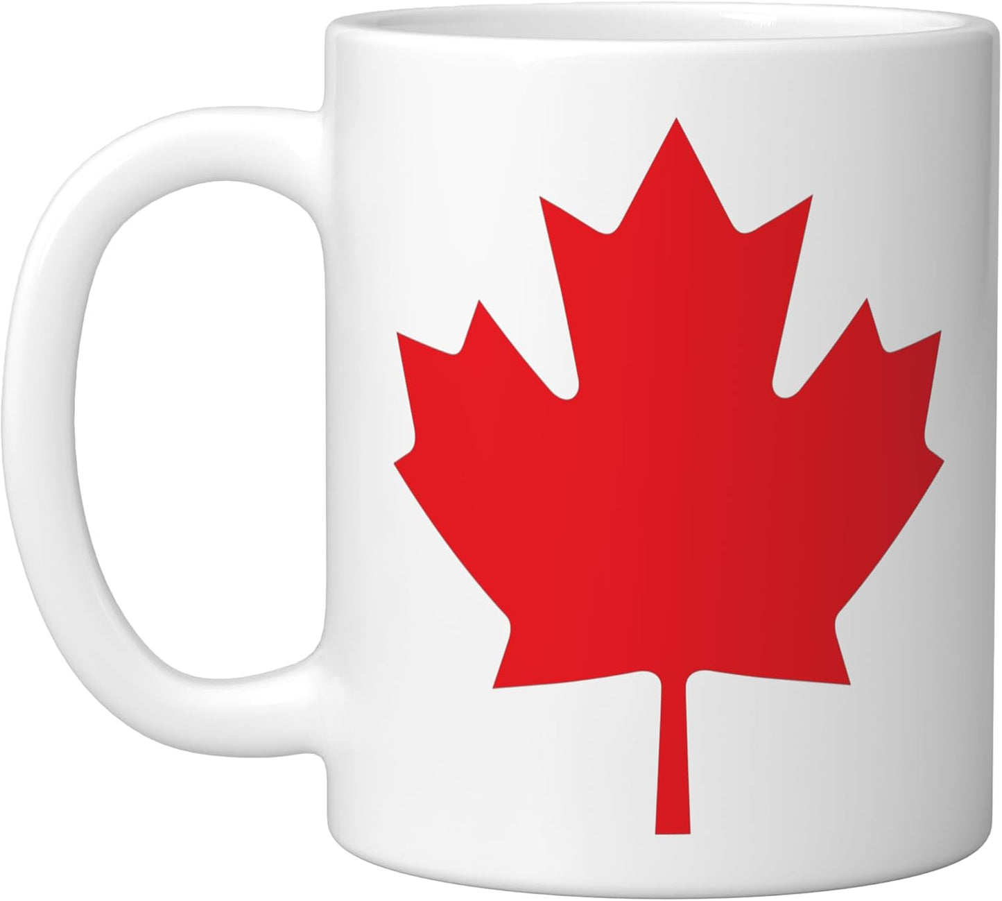 Taza Cerámica Bandera Canadá Blanco