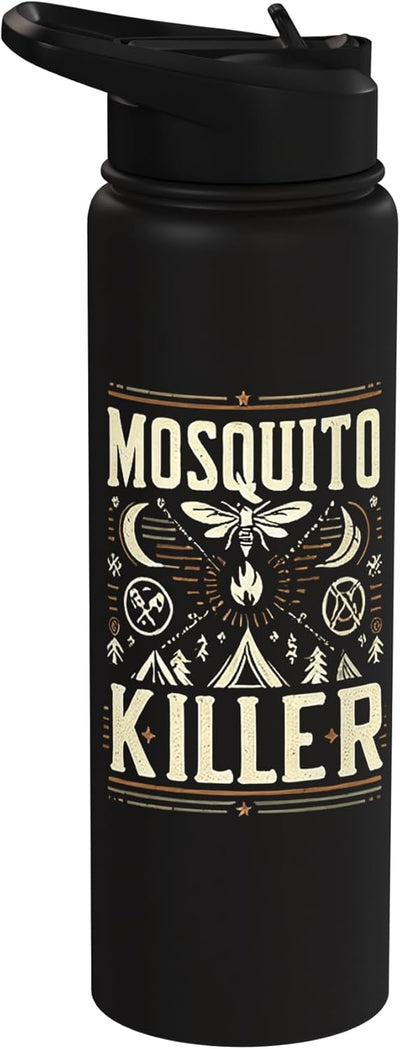 Bote de agua aislado acero inoxidable repelente de insectos para camper