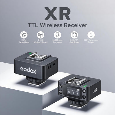 Receptor flash inalámbrico XR TTL para Canon Nikon 2.4G 32 canales