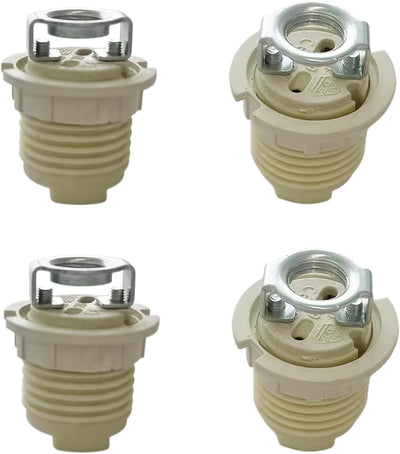 Set 4 Portalámparas Cerámica G9 Base Resistente Led