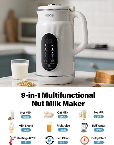 Batidora Nut Milk Maker 42oz con Pantalla Táctil y Auto Limpieza